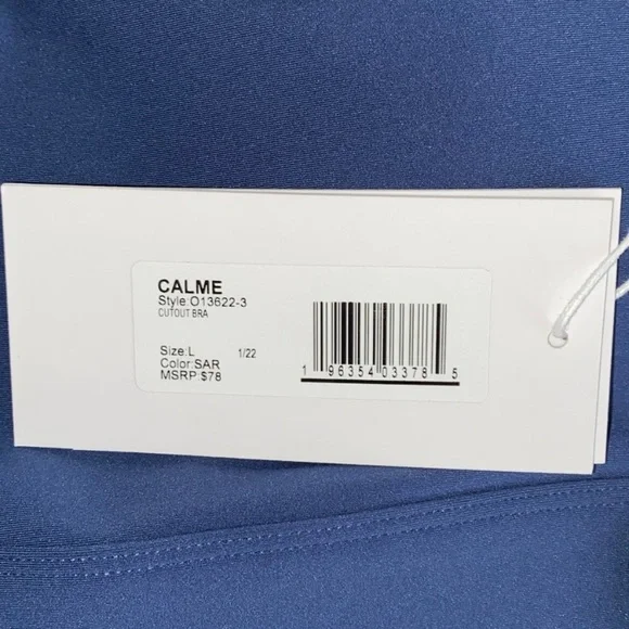 SOLD!!!  Johnny Was CALME Endurance Cut Out Sports Bra & 7/8 High Waist Leggings - Picture 14 of 15